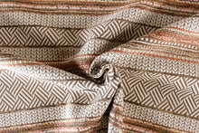 Load image into Gallery viewer, Autumn Horse and Carriage Patterned Plush Upholstery Fabric