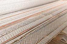 Load image into Gallery viewer, Autumn Horse and Carriage Patterned Plush Upholstery Fabric