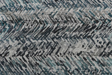 Load image into Gallery viewer, Ocean Blue and Grey Plush Upholstery Fabric
