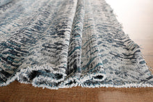 Load image into Gallery viewer, Ocean Blue and Grey Plush Upholstery Fabric