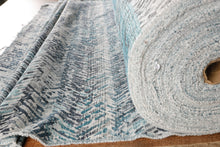 Load image into Gallery viewer, Ocean Blue and Grey Plush Upholstery Fabric
