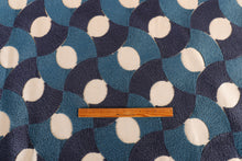 Load image into Gallery viewer, Like it Loud Navy Blue Patterned Plush Upholstery Fabric