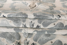 Load image into Gallery viewer, Meadow Lane Smoke Blue Floral Patterned Upholstery Fabric