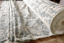 Load image into Gallery viewer, Meadow Lane Smoke Blue Floral Patterned Upholstery Fabric