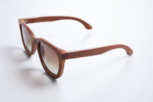Load image into Gallery viewer, Red sandalwood sunglasses, wooden sunglasses, engraved sunglasses, bewell sunglasses