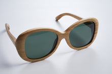 Load image into Gallery viewer, wood sunglasses, wooden sunglasses, Bewell sunglasses, engraved sunglasses