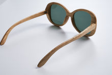 Load image into Gallery viewer, wood sunglasses, wooden sunglasses, Bewell sunglasses, engraved sunglasses